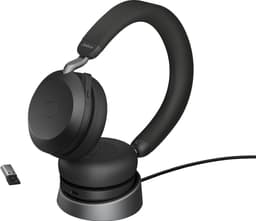 Jabra Evolve2 75 MS Stereo trådløst headset med ladestativ