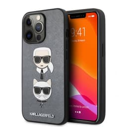 Karl Lagerfeld iPhone 13 Pro Max Deksel Saffiano Sølv