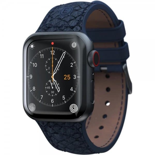 Njord by Elements Apple Watch 38/40/41mm Armband Salmon Series Blå