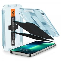 Spigen iPhone 13/iPhone 13 Pro/iPhone 14 Skærmbeskytter GLAS.tR EZ Fit Privacy 2-pack