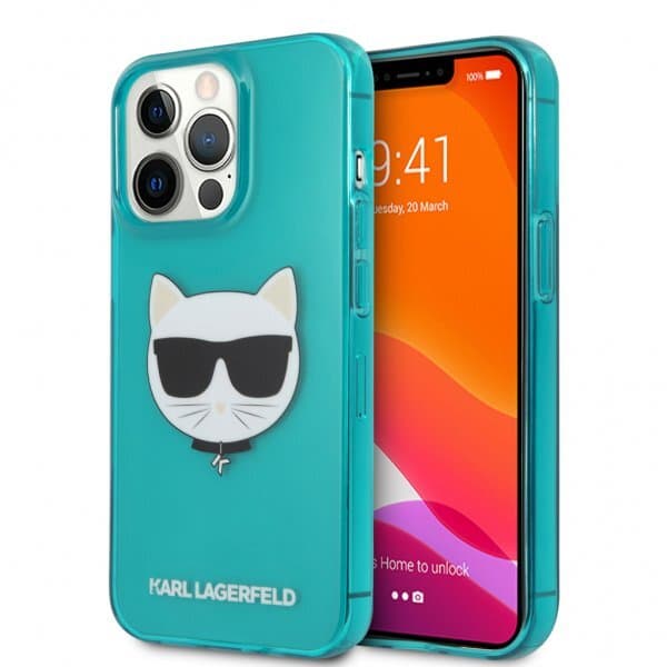 Karl Lagerfeld iPhone 13 Pro Skal Fluo Blå
