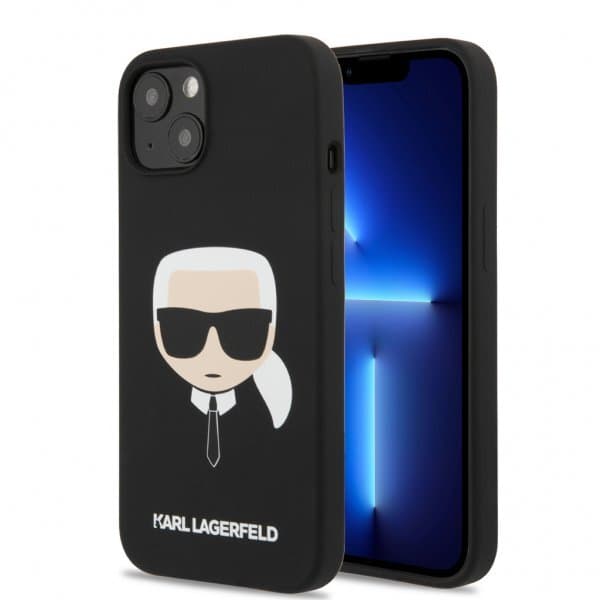 Karl Lagerfeld iPhone 13 Mini Skal Liquid Silicone Svart