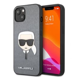 Karl Lagerfeld iPhone 13 Mini Deksel Embossed Karl Sølv