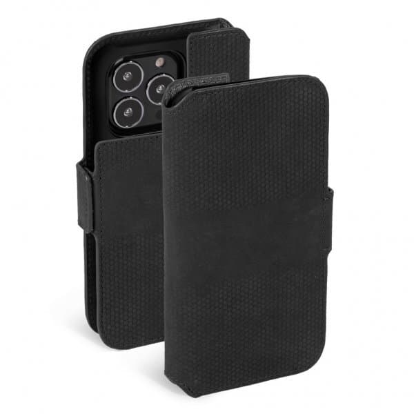 Krusell iPhone 13 Pro Etui Leather PhoneWallet Svart