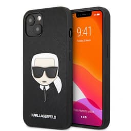 Karl Lagerfeld iPhone 13 Kuori Embossed Karl Musta