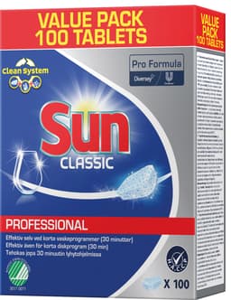 Sun Professional Classic 100-pack diskmaskinstabletter
