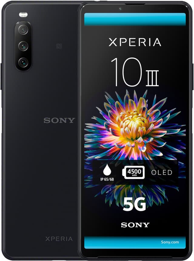 Sony Xperia 10 III - 5G älypuhelin 6/128GB (musta) - Gigantti