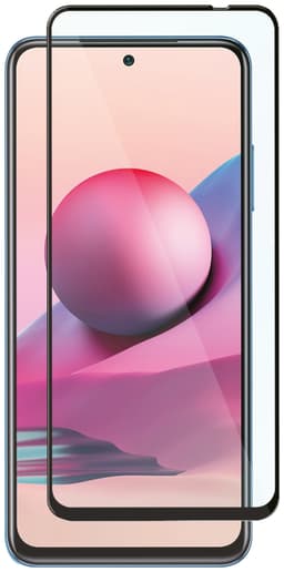 Panzer Full-Fit Xiaomi Redmi Note 10s skärmskydd (svart)