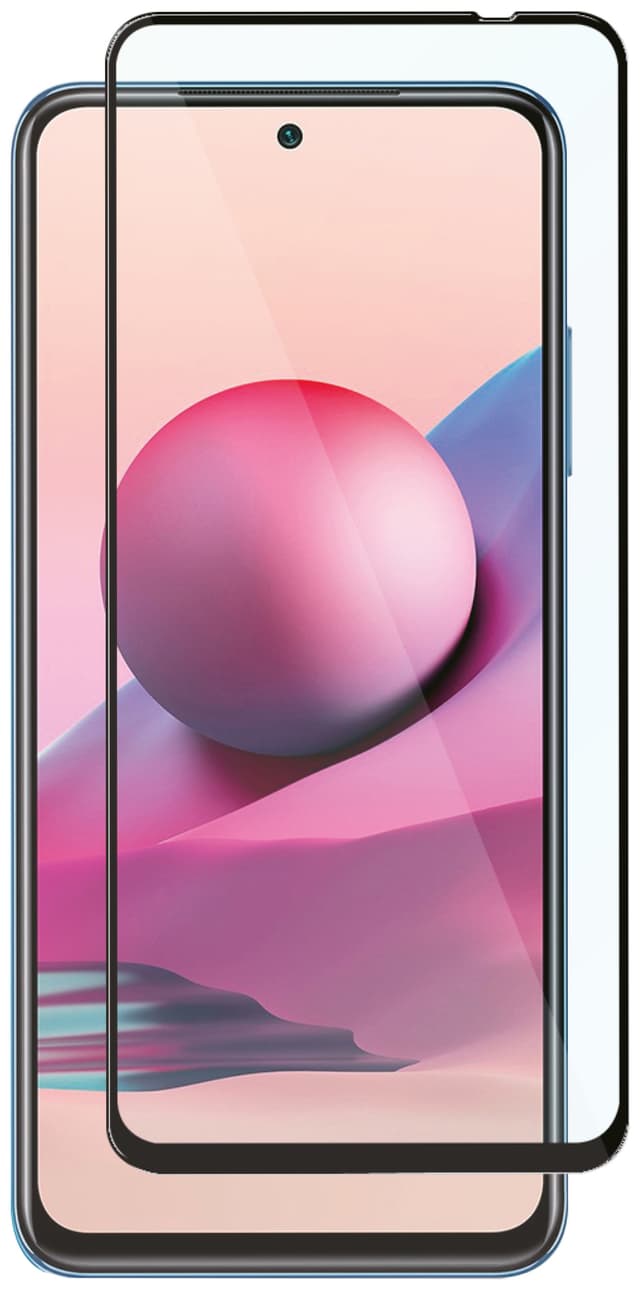 Panzer Full-Fit Xiaomi Redmi Note 10s skärmskydd (svart)