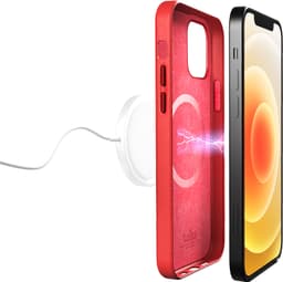 iPhone 12/iPhone 12 Pro Kuori SKYMAG Leather Look Punainen