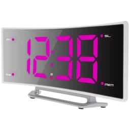Techno Line WT460pink Kvarts Väckarklocka Vit Larmtider