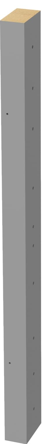 Epoq kulmapalkki 7x70 cm (graphite)