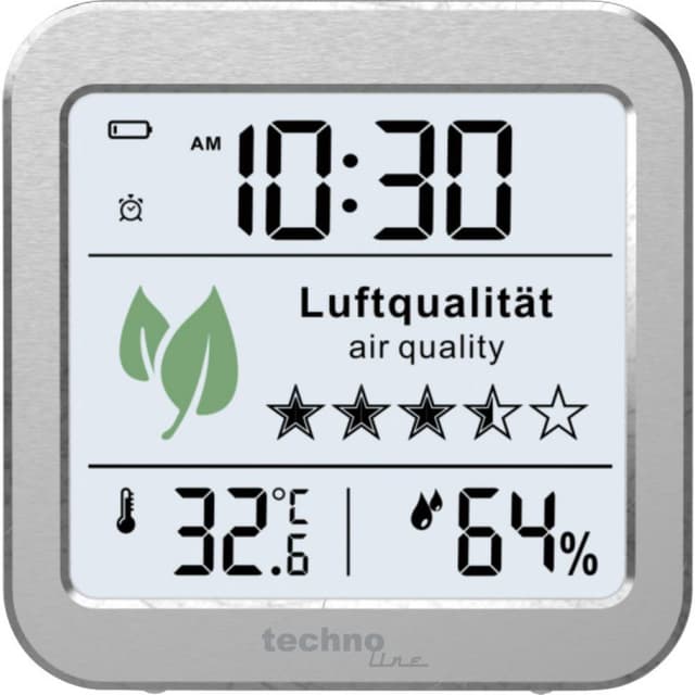 Techno Line WL1020 CO-display / CO2-måleapparat