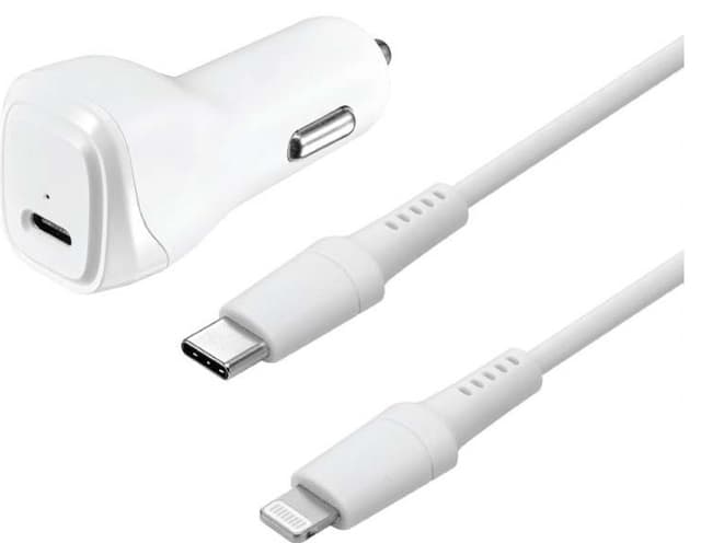 Sandstrøm USB-C till Lightning billaddare
