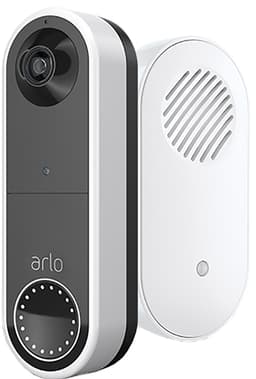 Arlo Wire-Free Video Doorbell smart ringeklokke + Arlo Chime V2 samlepakke