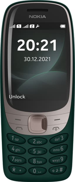 Nokia 6310 mobiltelefon (mörkgrön) - Enbart 2G