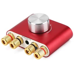 Nördic Bluetooth 5.0 Stereovahvistin Digitaalinen audiovahvistin 2x50w aux / USB / BT Red