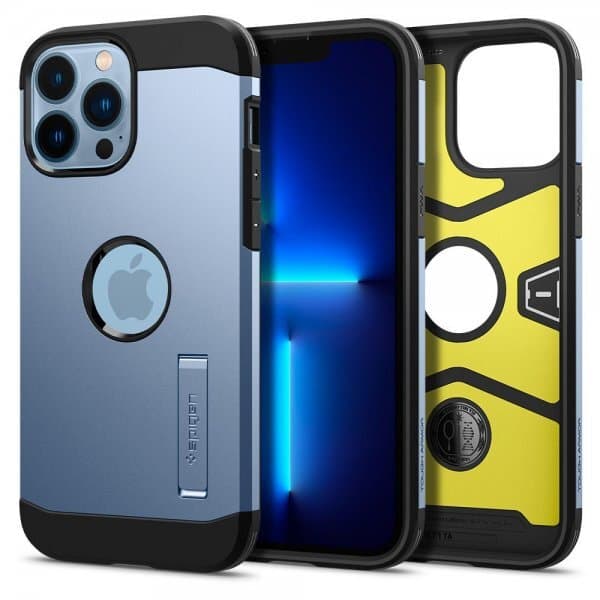 Spigen iPhone 13 Pro Max Deksel Tough Armor Sierra Blue