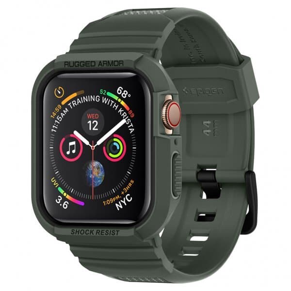 Spigen Apple Watch 40/41mm Skal med Armband Rugged Armor Pro Military Green