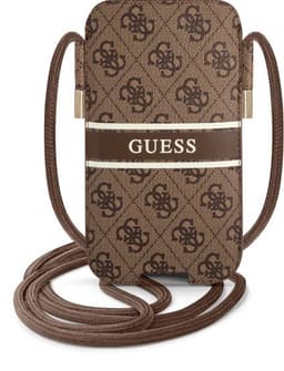 Guess Pouch 4G Logo Large Brun