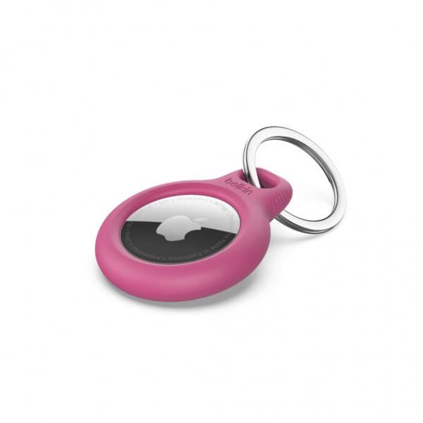 Belkin AirTag Holder Secure Holder with Keyring Lyserød