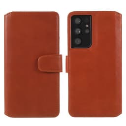 Nordic Covers Samsung Galaxy S21 Ultra Etui Essential Leather Maple Brown