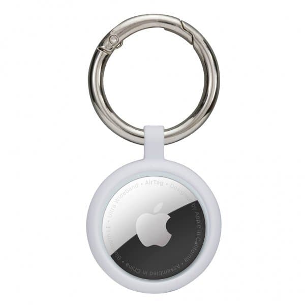 dbramante1928 Apple AirTag Holder Greenland Key Ring Winter White