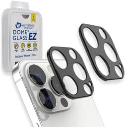 Whitestone Dome iPhone 13 Pro Kameralinsebeskytter Camera EZ 2-pack Sort