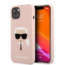 Karl Lagerfeld iPhone 13 Mini Cover Liquid Silicone Ljusrosa