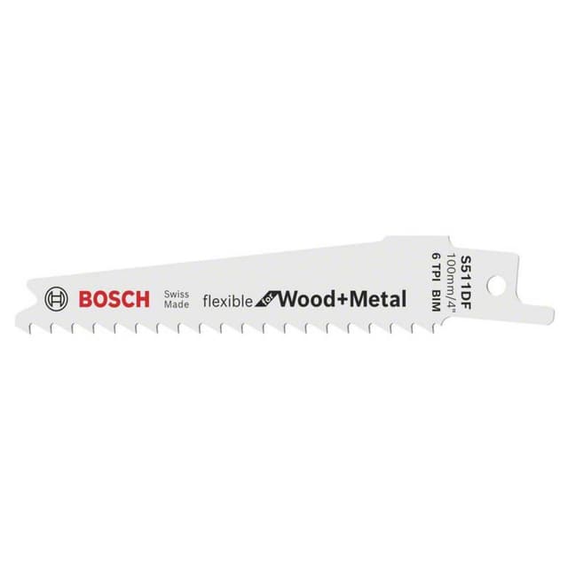 Tigersågblad S 511 DF, 100 x 19 x 0,9 mm, 5-pack Bosch