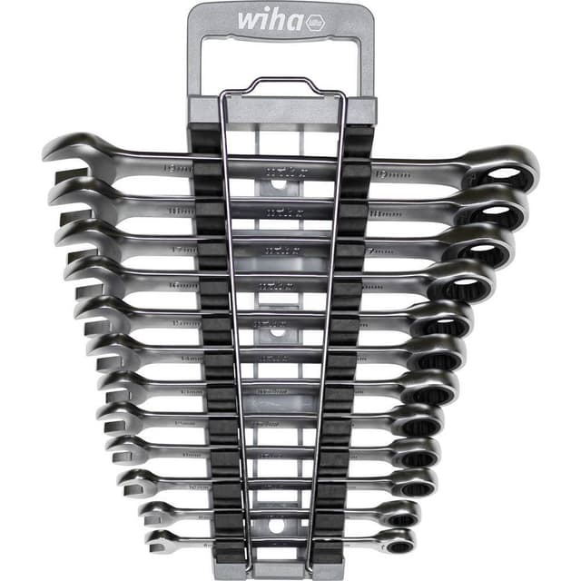 Ringskruvnyckelsats 12x 8 - 19 mm Wiha 44665