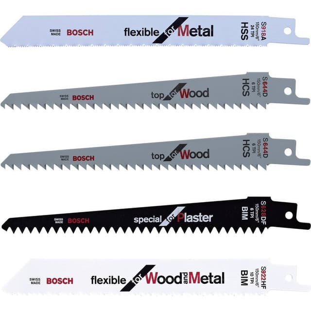 Keo 5-pack sågblad set Bosch Home and Garden F016800307