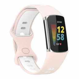 Twin Sport Armband Fitbit Charge 5 - Rosa/hvit