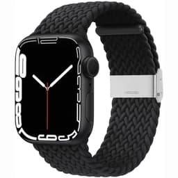 Punottu elastinen rannekoru Apple Watch 7 (41mm) - musta