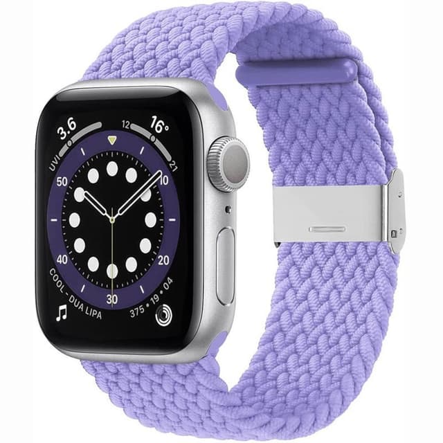 Flätat Elastiskt Armband Apple watch 6 (40mm) - Lightpurple