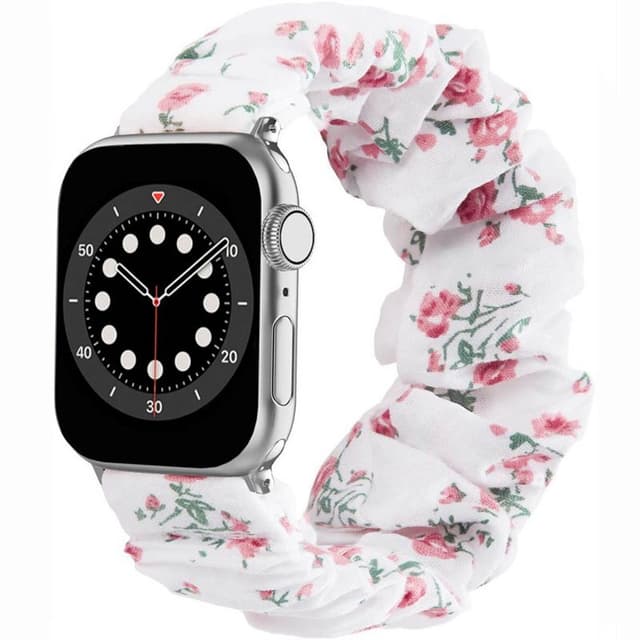 Scrunchie elastinen rannekoru Apple Watch 6 (40mm) - Flower