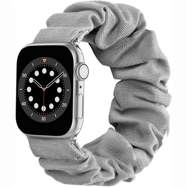 Scrunchie Elastisk armbånd Apple Watch 6 (44mm) - Grå