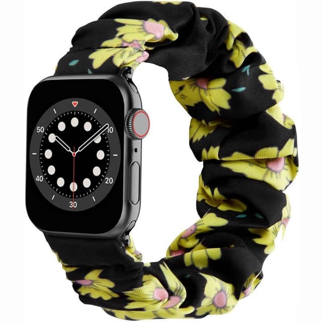 Scrunchie Elastic Armbånd Apple Watch 6 (40mm) - Sunflower