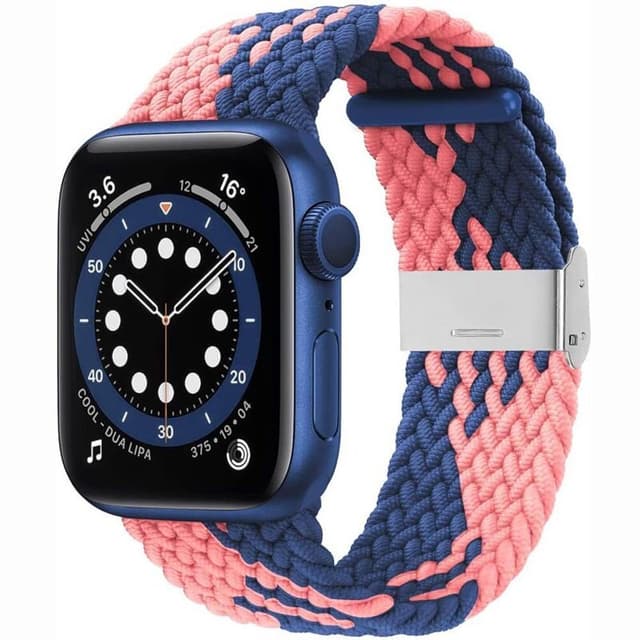 Flätat Elastiskt Armband Apple watch 6 (40mm) - Blue Powder
