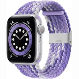 Punottu elastinen rannekoru Apple watch 6 (44mm) - gradientpurple