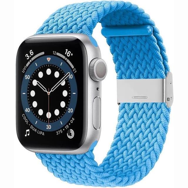 Flettet Elastik Armbånd Apple watch 6 (44mm) - skyblue