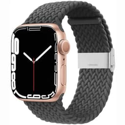 Punottu elastinen rannekoru Apple Watch 7 (41mm) - skygrey