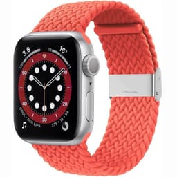 Flettet elastisk armbånd Apple watch 6 (44mm) - rød