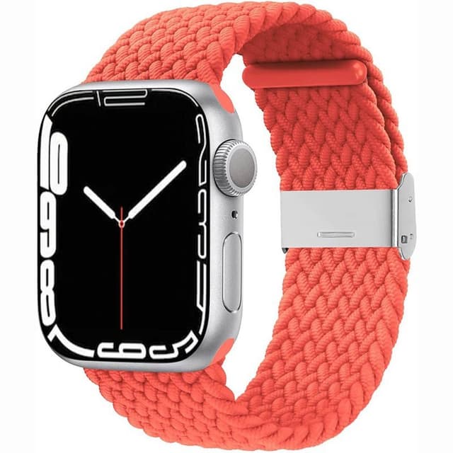 Flettet elastisk armbånd Apple Watch 7 (41mm) - rød