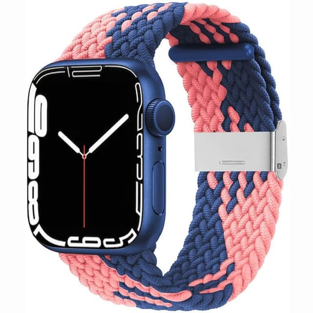 Flettet Elastik Armbånd Apple Watch 7 (41mm) - bluepowder