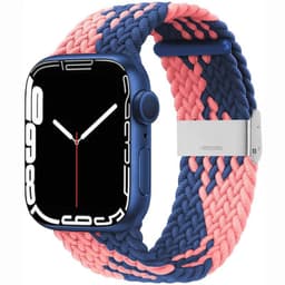 Punottu elastinen rannekoru Apple Watch 7 (45mm) - bluepowder