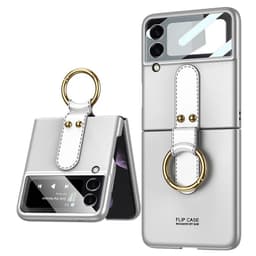 GKK Ring Case Samsung Galaxy Z Flip 3  - Silver