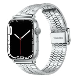 Mesh Rannekoru ruostumatonta terästä  Apple Watch 7  (41mm) - Hopea