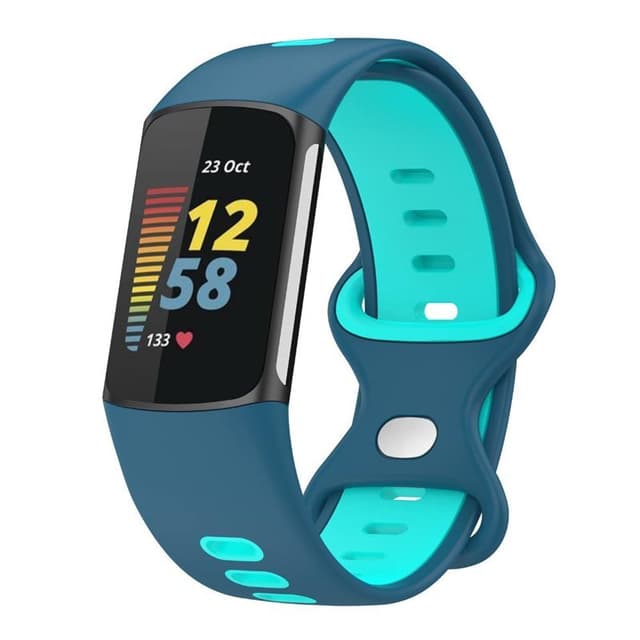 Twin Sport Armband Fitbit Charge 5 - Blå/turkos