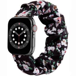 Scrunchie elastinen rannekoru Apple Watch 6 (40mm) - Classic flower